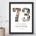 73:e födelsedagsnumret 73-Anpassningsbarnas fotoko Poster<br><div class="desc">Fira 73:e årsdagen med den här personligen nummer 73 poster fotokollage. Anpassadets gåva är också perfekt för bröllop-årsdagen. Det är ett underbart sätt att visning värdefulla minnen från ditt bröllop och gifta liv. Poster innehåller en samling foton som fångar in dessa speciella ögonblick och kan anpassas med namn, födelsedatum eller...</div>