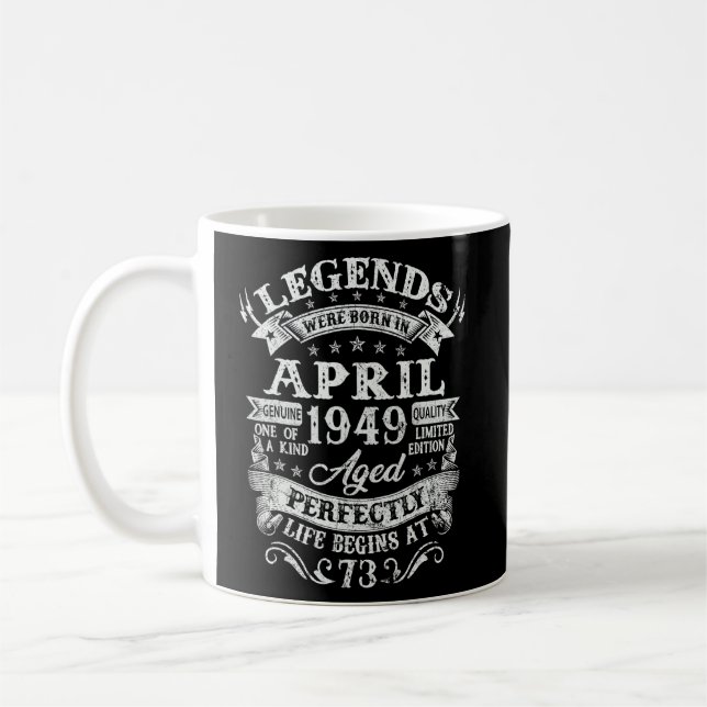 73:e födelsedagstidningen föddes Dekorationer i Ap Kaffemugg (Vänster)