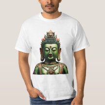 73 Grönt Tara - buddistisk mask T-Shirt