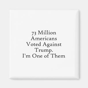 73 miljoner amerikaner röstade mot Trump Anti-trum Magnet