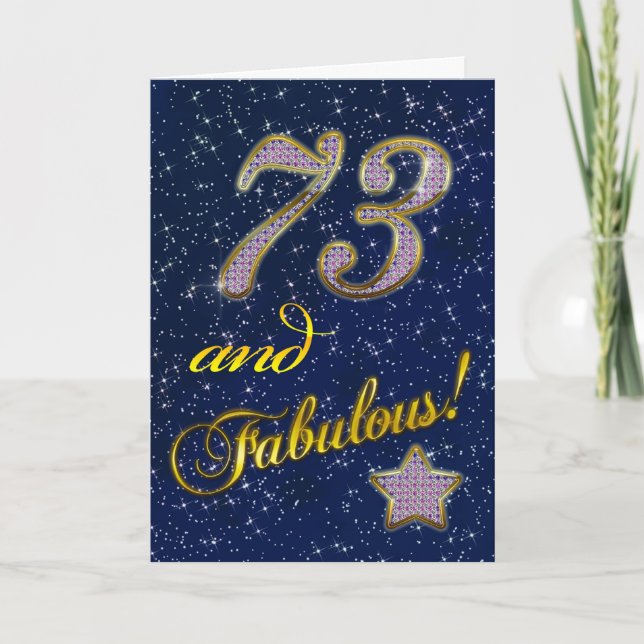 73rd Födelsedagsfest inbjudan (Framsida)