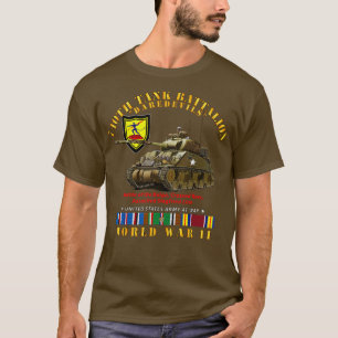 740:e Tanken-bataljon med Tank WWII EU SVC T Shirt