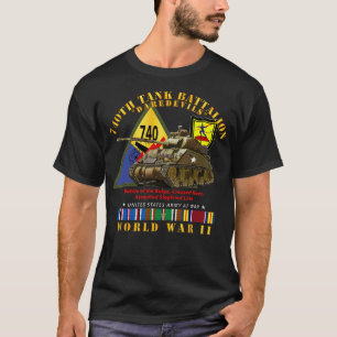 740:e Tankens bataljon med Tank w SSI WWII EU SVC T Shirt