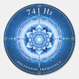 741 Hz Solfeggio Frekvens Klistermärke