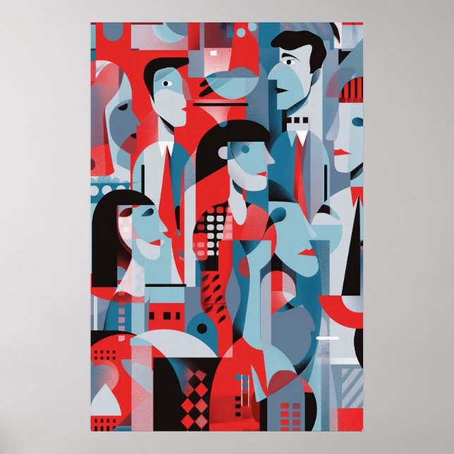 743 DagsHeroes i Urban Mosaic Poster (Framsidan)