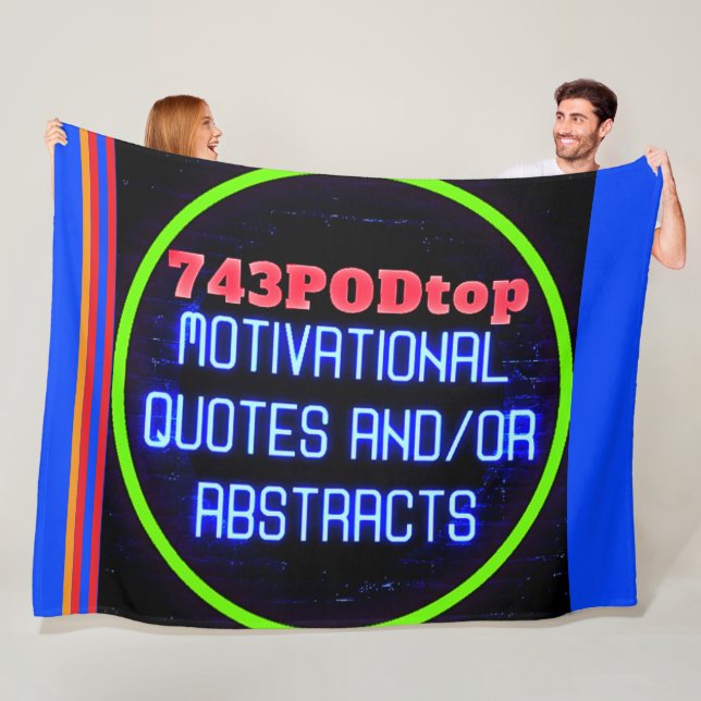 743PODtop Zazzle Store FLEECE BLANKET! (På plats)