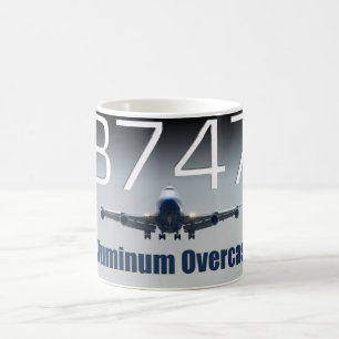 747 ALUMINIUMÖVERKAST KAFFEMUGG