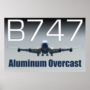 747 ALUMINIUMÖVERKAST POSTER