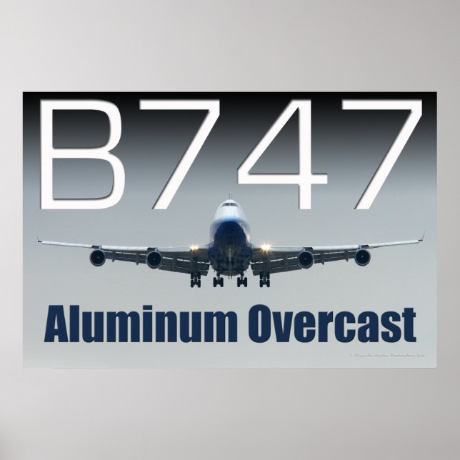 747 ALUMINIUMÖVERKAST POSTER (Framsidan)