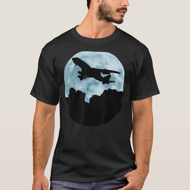 747 Jumbo Jet Aviation Flygplan Spotting T Shirt (Framsida)