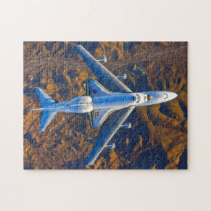 747 LUFTFARTYG MED RYMDFARTYG (11 x 14 TUM) Pussel