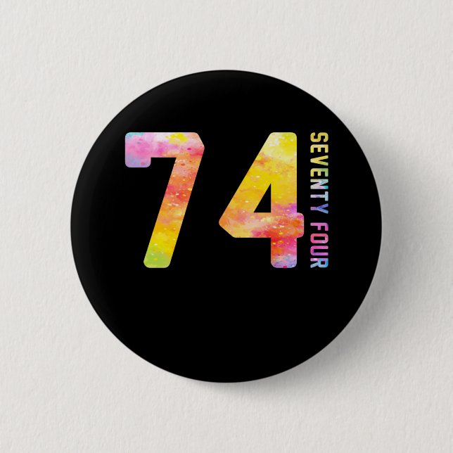 74 år gamla 74 knapp (Framsida)