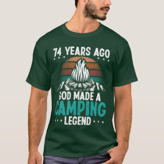 74-årig campinglegend Scout 74-födelsedagscamper T Shirt