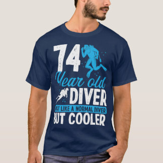 74 års Dyka Diver Snorkel 74 födelsedag T Shirt