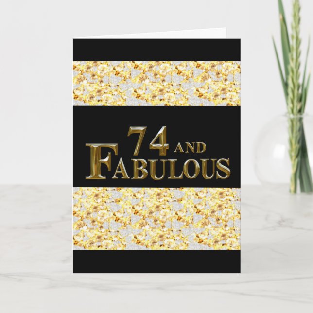 74-årsdag  kort (Framsida)