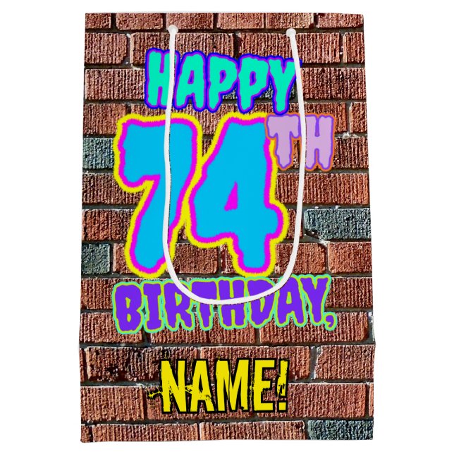 74-årsdag: Roligt, Urbant Graffiti-Inspirerat Utse (Baksidan)