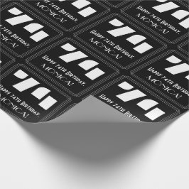 74:e födelsedagen: Art Deco Inspired Titta "74" oc Presentpapper