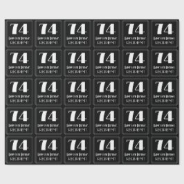 74:e födelsedagen - Art Deco Inspired Titta "74", Presentpapper