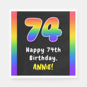 74:e födelsedagen: Rainbow Spectrum nr 74, Anpassa Pappersservett