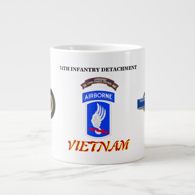 74:E INFANTRYCKDETALJERNA VIETNAM JUMBO MUGG (Framsidan)