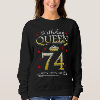 74 & Fabulous 74 Years 74th Birthday for Women T Shirt