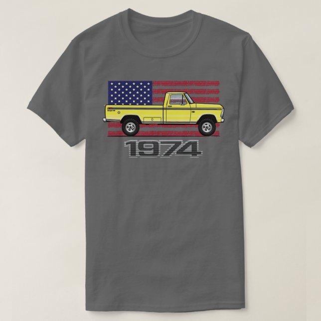 74 Gult T Shirt (Design framsida)