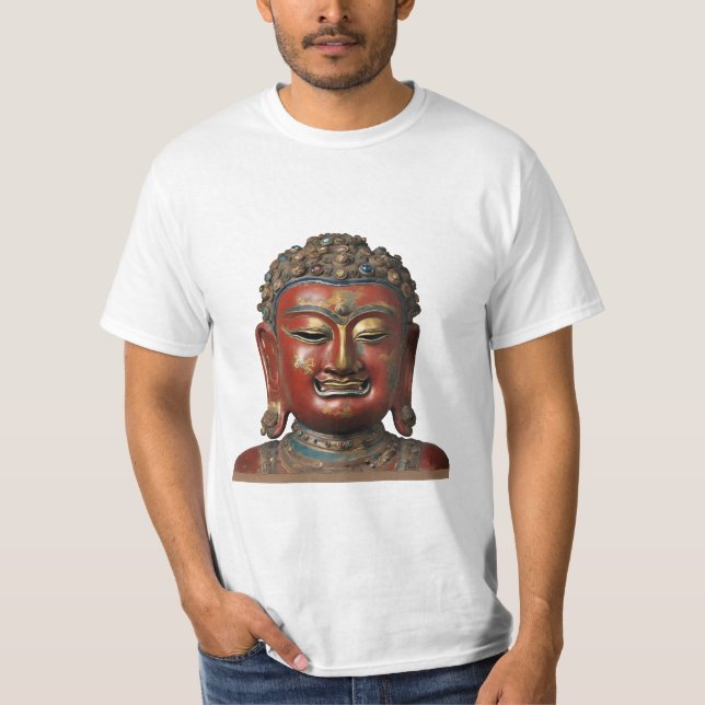 74 Palden Lhamo - Buddhist Shaman Mask T-Shirt (Framsida)