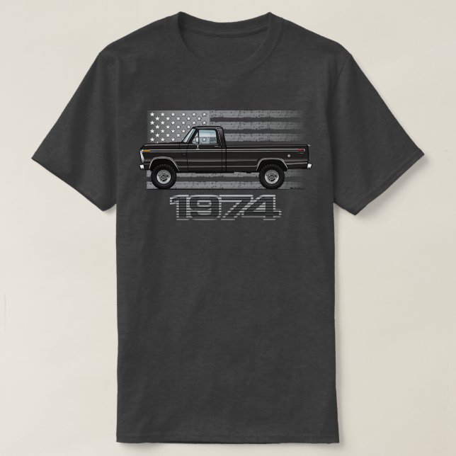 74 Svart T Shirt (Design framsida)