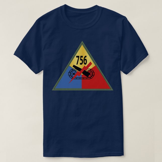 756:e Tanken Battalion SSI x T Shirt (Design framsida)