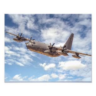 7574-C-130 Militärt Flygplan Fototryck