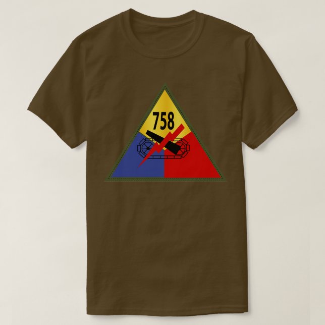 758:e Tanken Battalion SSI T Shirt (Design framsida)