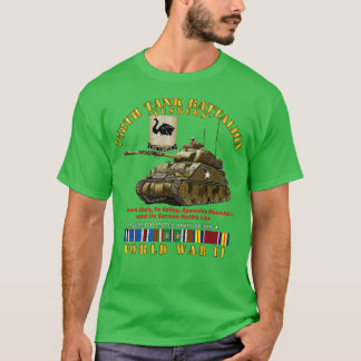 758:e Tanken Battalion Tuskers med Tank WWII EU SV T Shirt