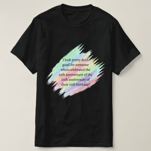 75 år & äldre t shirt (Design framsida)