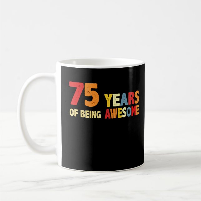75 år av Fantastisk ger 75 år Kaffemugg (Vänster)