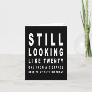 75 år Gamla Sarcasm Öga-testdagen 75:e Kort