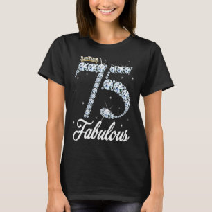 75 år gammal min 75:e-födelsedag drottning Diamond T Shirt