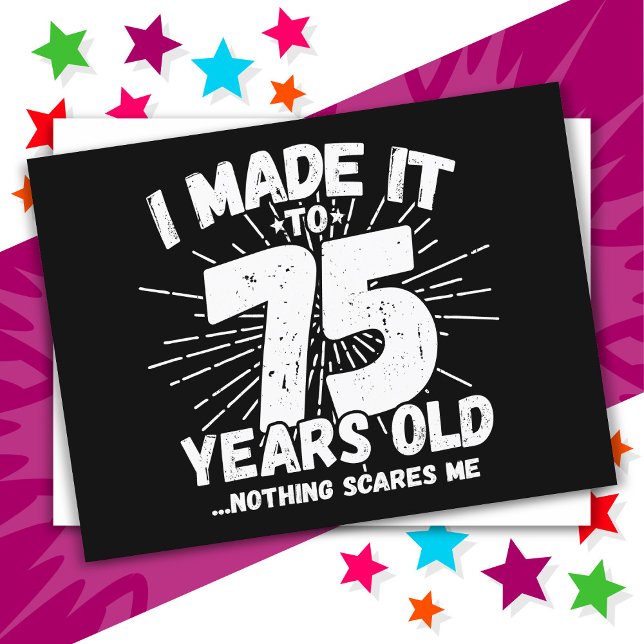 75 År Gammal Sarkastisk Meme Rolig 75-årsdag Vykort (Skapare uppladdad)