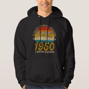 75-årig födelsedag i Retro Fantastisk 75:e 1950 Hoodie