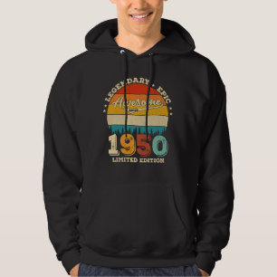 75-årig födelsedagspresent 1950 Fantastisk 75:e Hoodie
