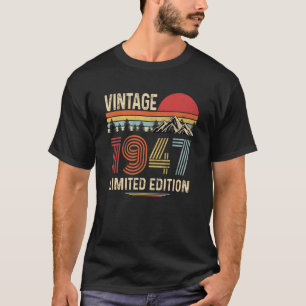 75-årig Vintage 1947 75:e födelsedag T Shirt