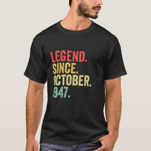 75 års ålder sedan oktober 1947 75:e t shirt