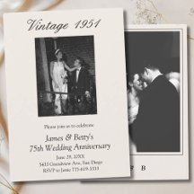 75-års bröllopsfirande Förnyelse av löfte 2 Foto
