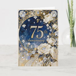 75-års diamantfantasi bröllopsjubileum kort