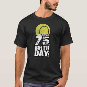 75 års gammal Vintage Tennis 75:e Birthday T Shirt