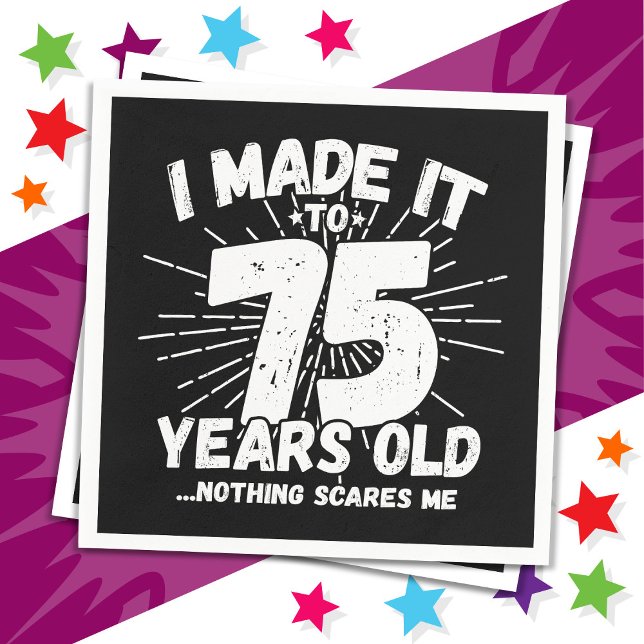 75-årsjubileum, nos vid 75:e pappersservett (Skapare uppladdad)