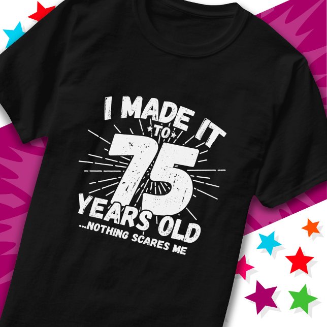 75-årsjubileum, nos vid 75:e t shirt (Skapare uppladdad)
