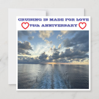 75-ÅRSJUBILEUMS KRYSSNINGSDÖRRMAGNET MAGNETISK INBJUDNINGSKORT