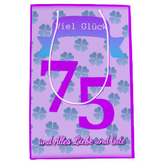 75-årspresent i tysk presentpåse