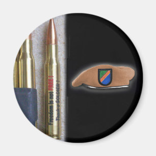 75:e armé skogsväktares veterans patch m60-kylskåp magnet