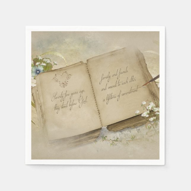 75:e-årsdagen Bok Pappersservett (Framsidan)